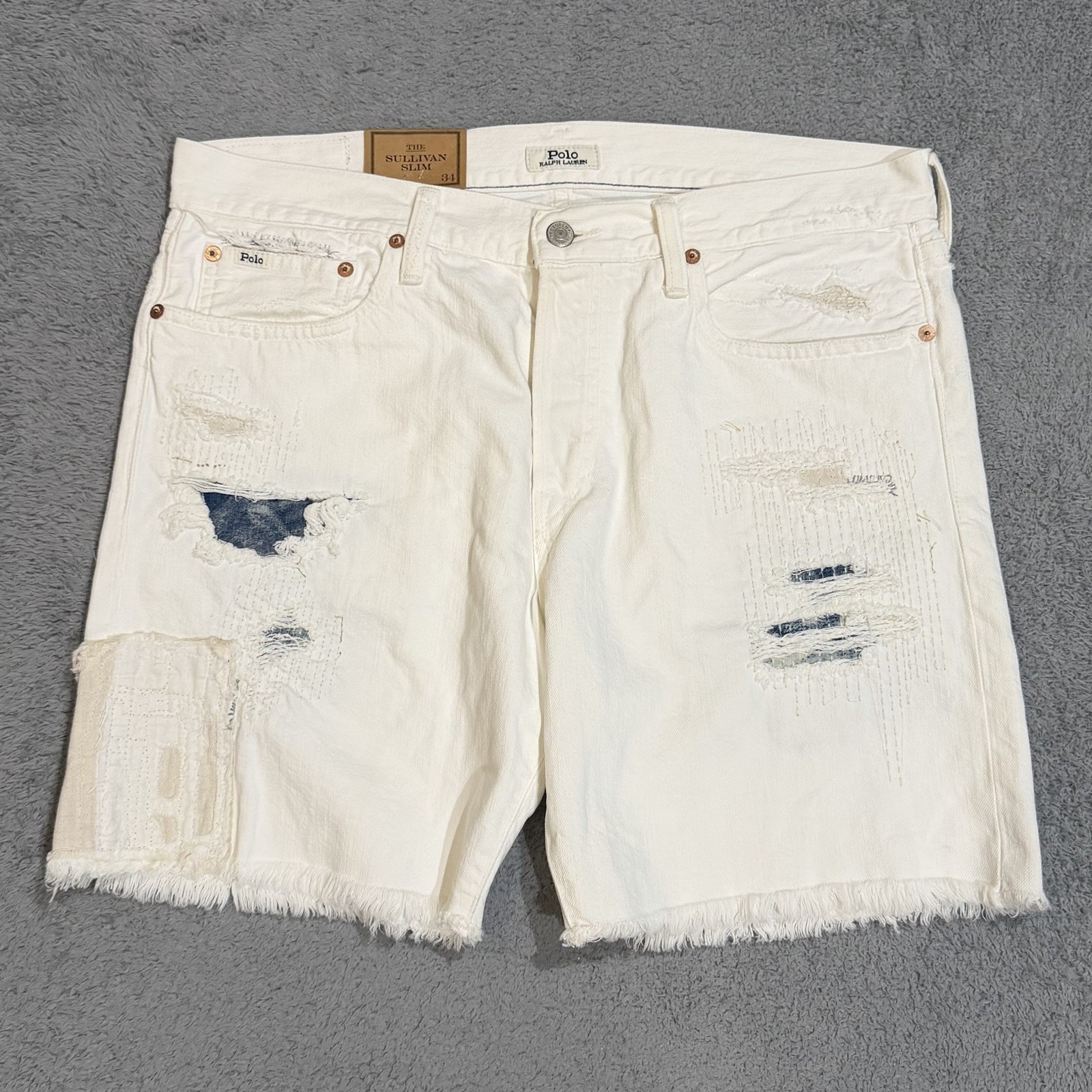 *Read Polo Ralph Lauren 36w 7'' Inseam Sullivan Slim Denim Shorts Williston Wash